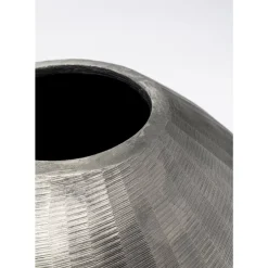 KARE Design Vasen-Deko Vase Sacramento Carving Silber Antik 30Cm