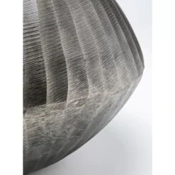 KARE Design Vasen-Deko Vase Sacramento Carving Silber Antik 30Cm