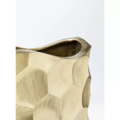 KARE Design Vasen-Deko Vase Sacramento Comb Champagner Gold 59Cm