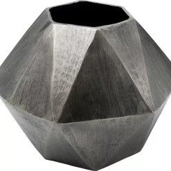 KARE Design Vasen-Deko Vase Sacramento Silber Antik 24Cm