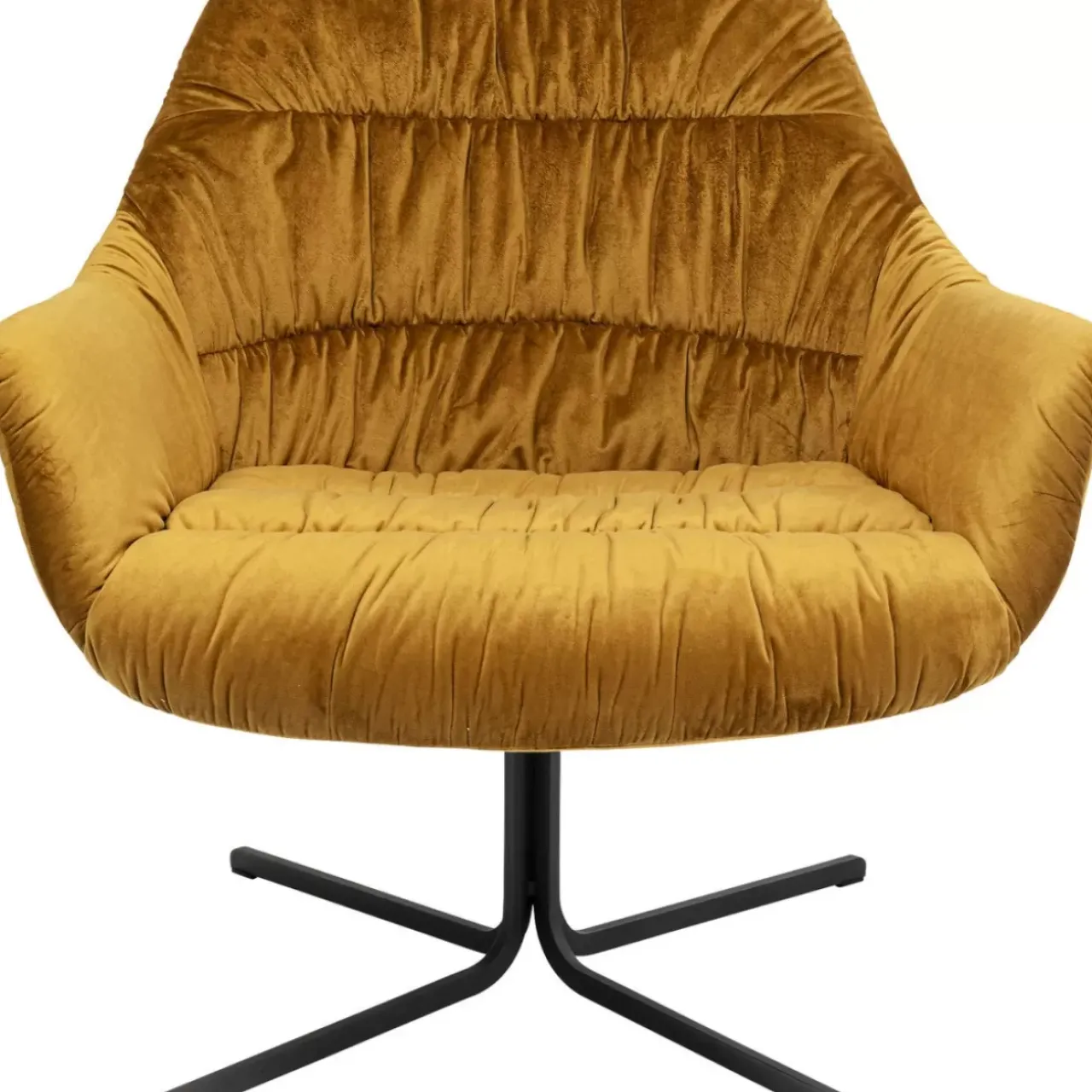 KARE Design Sessel-Drehsessel Bristol Gelb