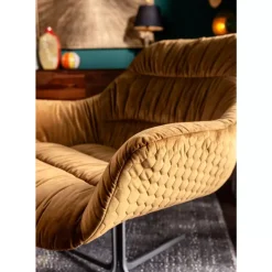 KARE Design Sessel-Drehsessel Bristol Gelb