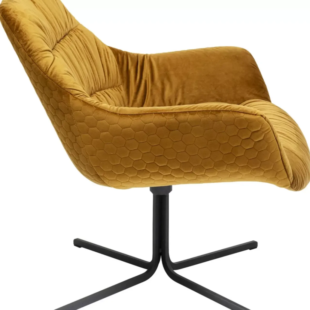 KARE Design Sessel-Drehsessel Bristol Gelb