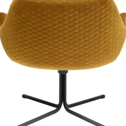 KARE Design Sessel-Drehsessel Bristol Gelb