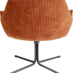 KARE Design Sessel-Drehsessel Bristol Rostrot