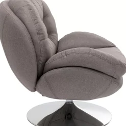 KARE Design Sessel-Drehsessel Cosy Grau