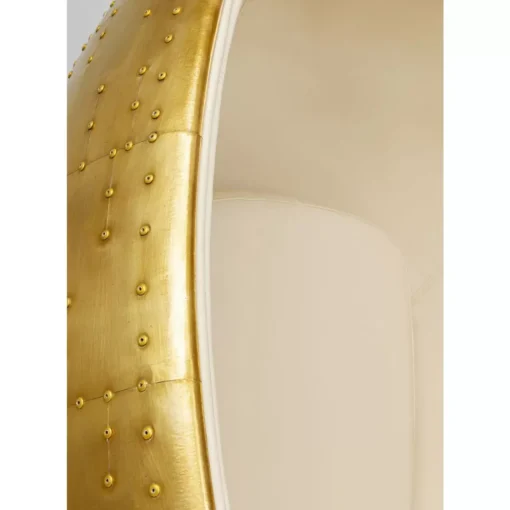 KARE Design Sessel-Drehsessel Eye Ball Messing