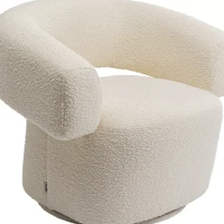 KARE Design Sessel-Drehsessel Maye Creme