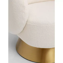 KARE Design Sessel-Drehsessel Orion Weis