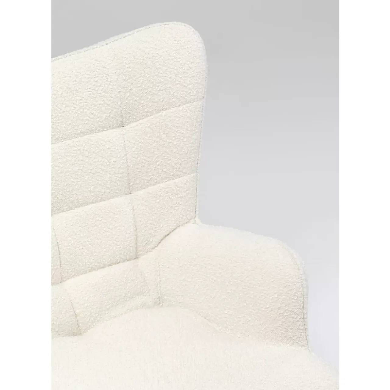KARE Design Sessel-Drehsessel Oscar Boucle Creme