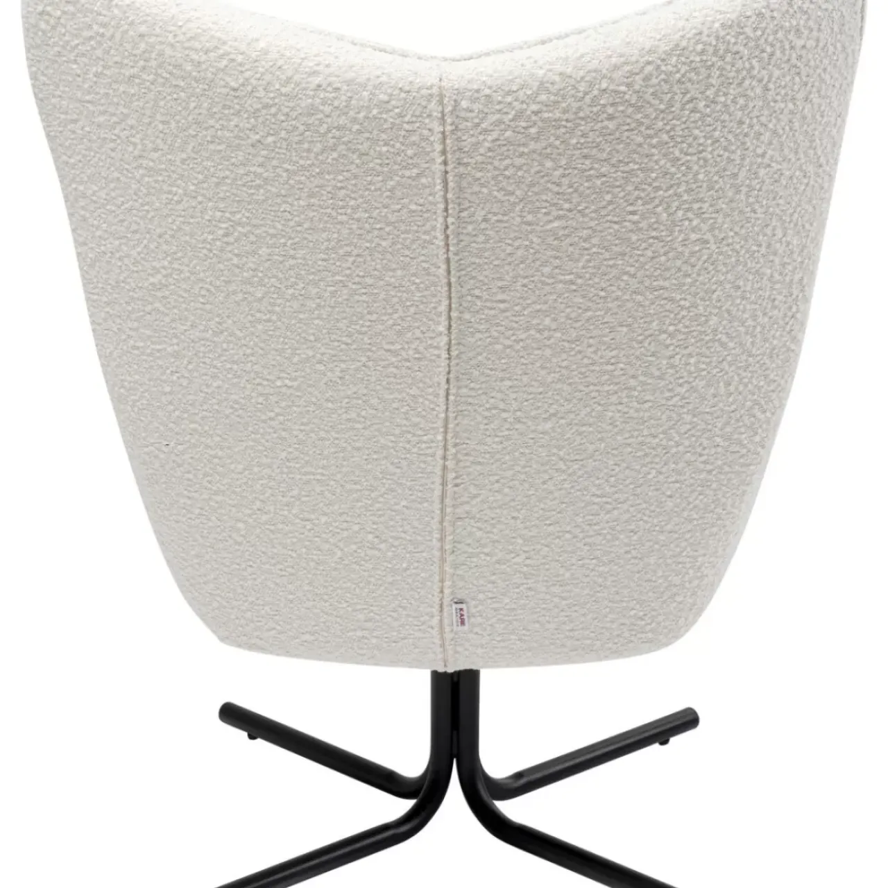 KARE Design Sessel-Drehsessel Oscar Boucle Creme