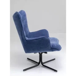 KARE Design Sessel-Drehsessel Oscar Denim