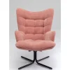 KARE Design Sessel-Drehsessel Oscar Rosa