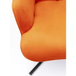 KARE Design Sessel-Drehsessel Oscar Velvet Orange