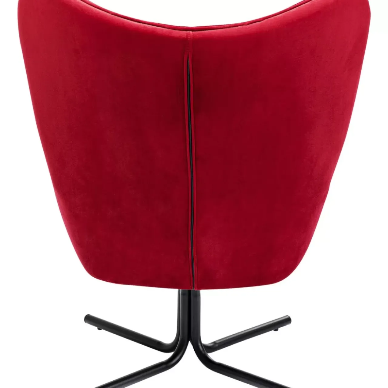 KARE Design Sessel-Drehsessel Oscar Velvet Rot