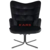 KARE Design Sessel-Drehsessel Oscar Velvet Schwarz