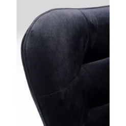 KARE Design Sessel-Drehsessel Oscar Velvet Schwarz