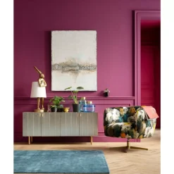 KARE Design Sessel-Drehsessel Peony Flower Gelb