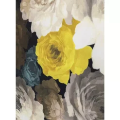 KARE Design Sessel-Drehsessel Peony Flower Gelb