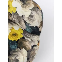 KARE Design Sessel-Drehsessel Peony Flower Gelb