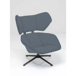 KARE Design Sessel-Drehsessel Toledo Dunkelblau