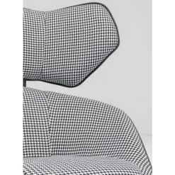 KARE Design Sessel-Drehsessel Toledo Schwarz Weiss