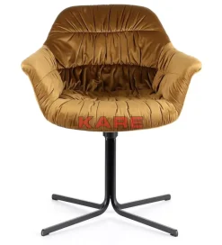 KARE Design Stühle-Drehstuhl Colmar Gelb