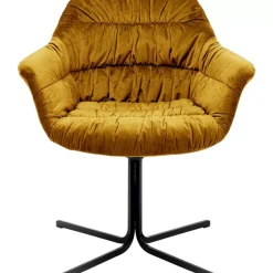 KARE Design Stühle-Drehstuhl Colmar Gelb