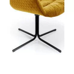 KARE Design Stühle-Drehstuhl Colmar Gelb