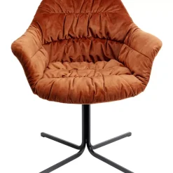 KARE Design Stühle-Drehstuhl Colmar Rostrot