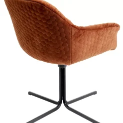 KARE Design Stühle-Drehstuhl Colmar Rostrot