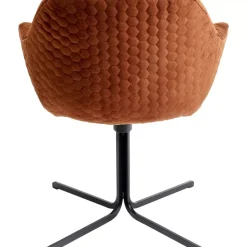 KARE Design Stühle-Drehstuhl Colmar Rostrot