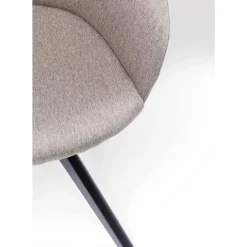 KARE Design Stühle-Drehstuhl Lady Loco Taupe