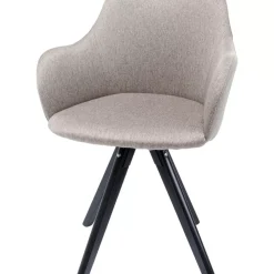 KARE Design Stühle-Drehstuhl Lady Loco Taupe