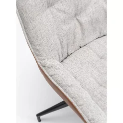 KARE Design Stühle-Drehstuhl Lori Grau Braun