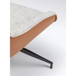 KARE Design Stühle-Drehstuhl Lori Grau Braun