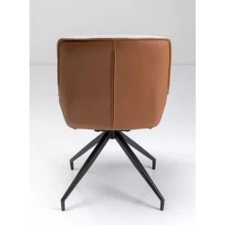 KARE Design Stühle-Drehstuhl Lori Grau Braun