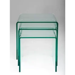 KARE Design Tische-Dreisatztisch Clear Club