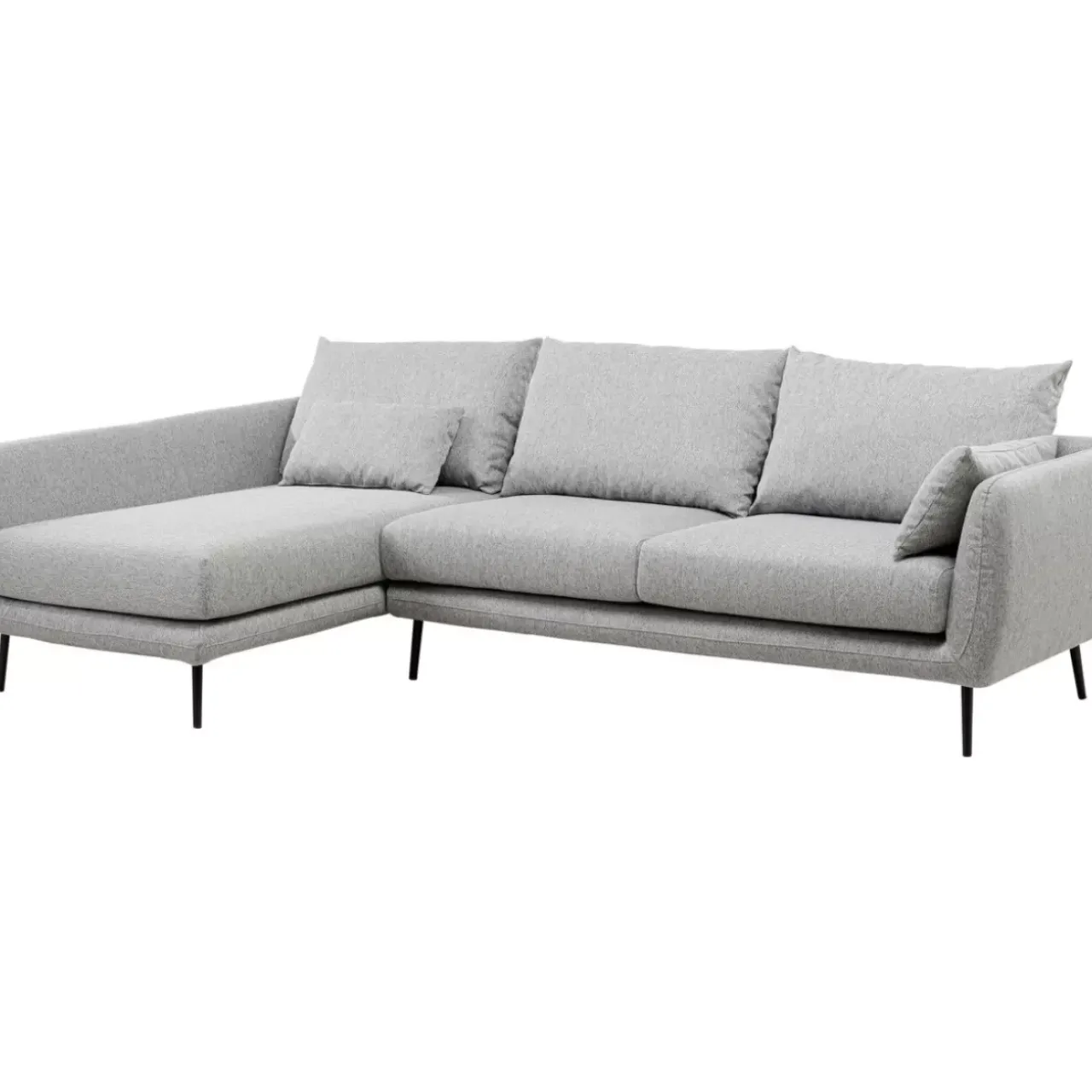 KARE Design Sofas & Couches-Ecksofa Amalfi Links Grau 275Cm