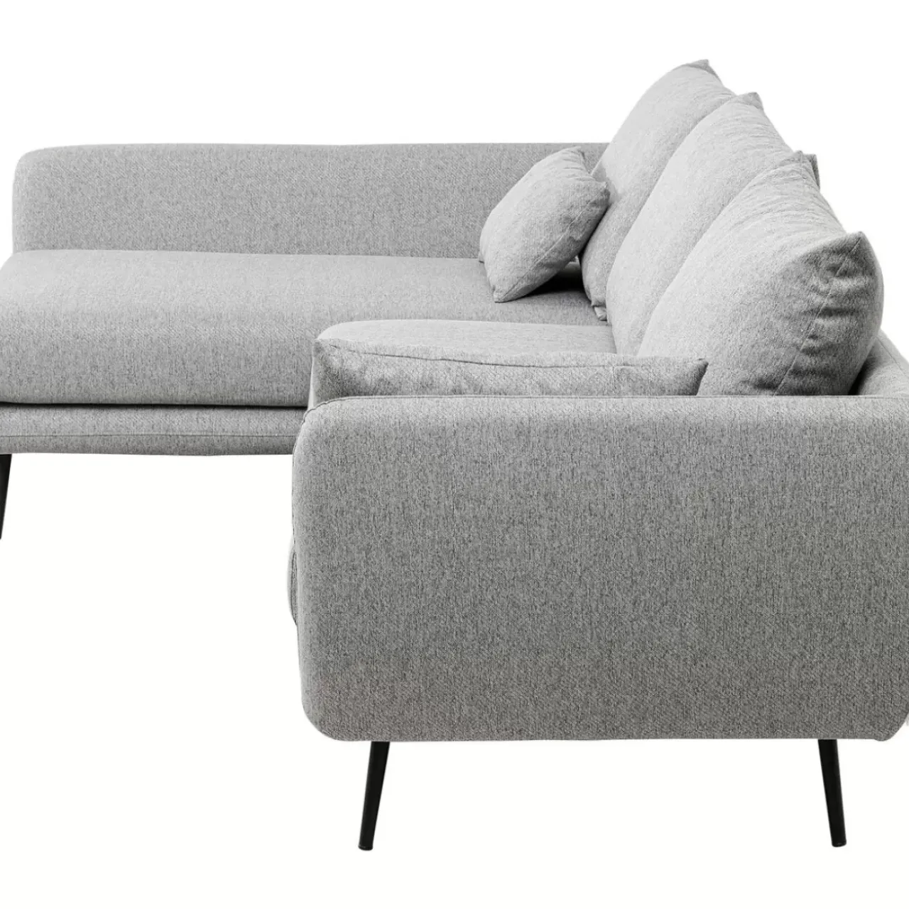 KARE Design Sofas & Couches-Ecksofa Amalfi Links Grau 275Cm