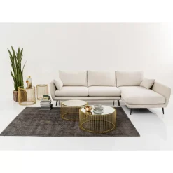 KARE Design Sofas & Couches-Ecksofa Amalfi Rechts Creme 275Cm