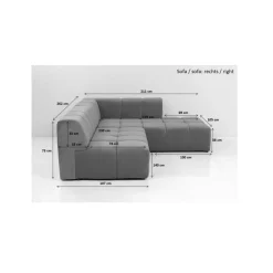 KARE Design Sofas & Couches-Ecksofa Belami Amber Links