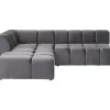 KARE Design Sofas & Couches-Ecksofa Belami Grau Links