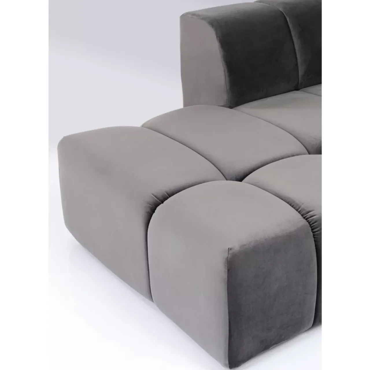 KARE Design Sofas & Couches-Ecksofa Belami Grau Links
