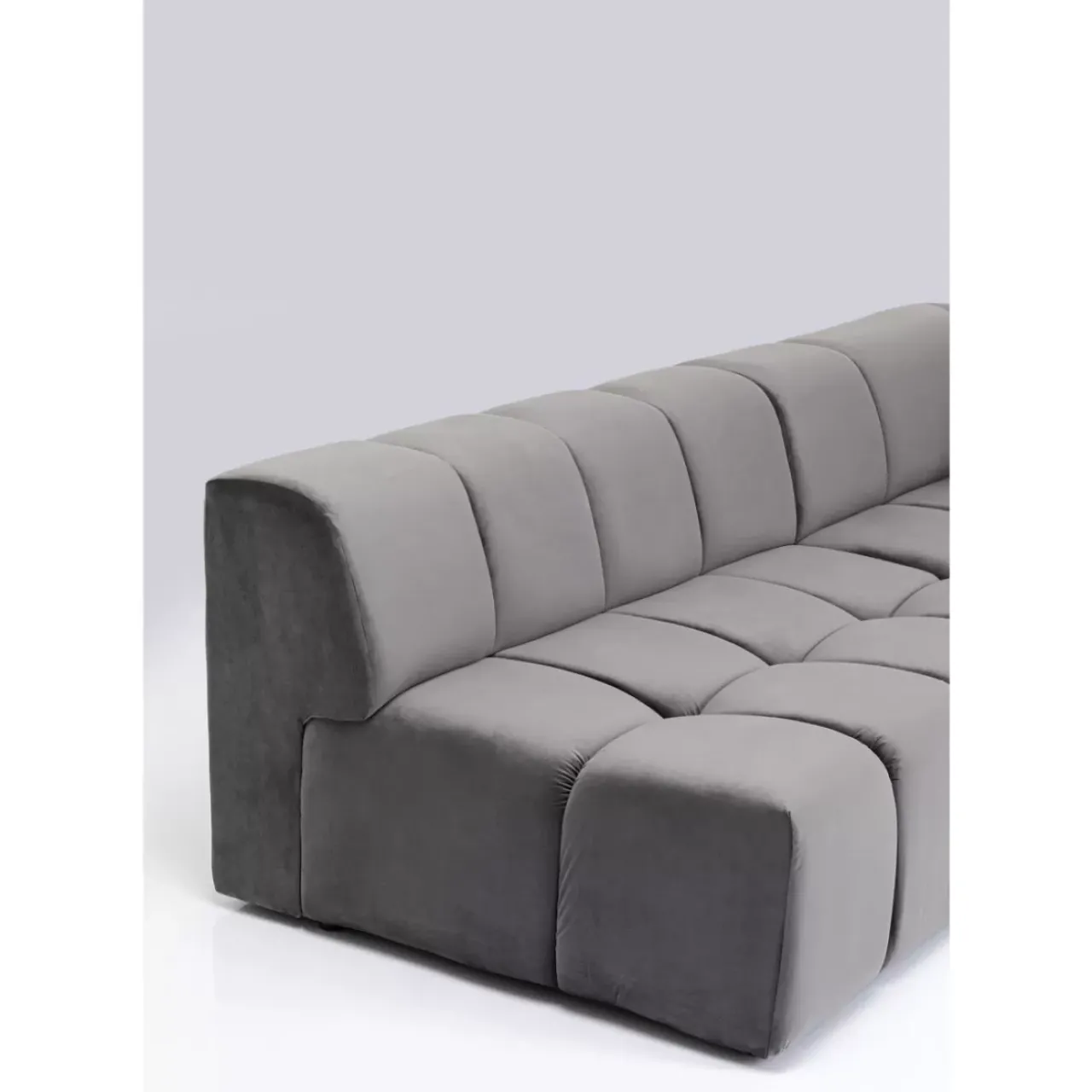 KARE Design Sofas & Couches-Ecksofa Belami Grau Rechts