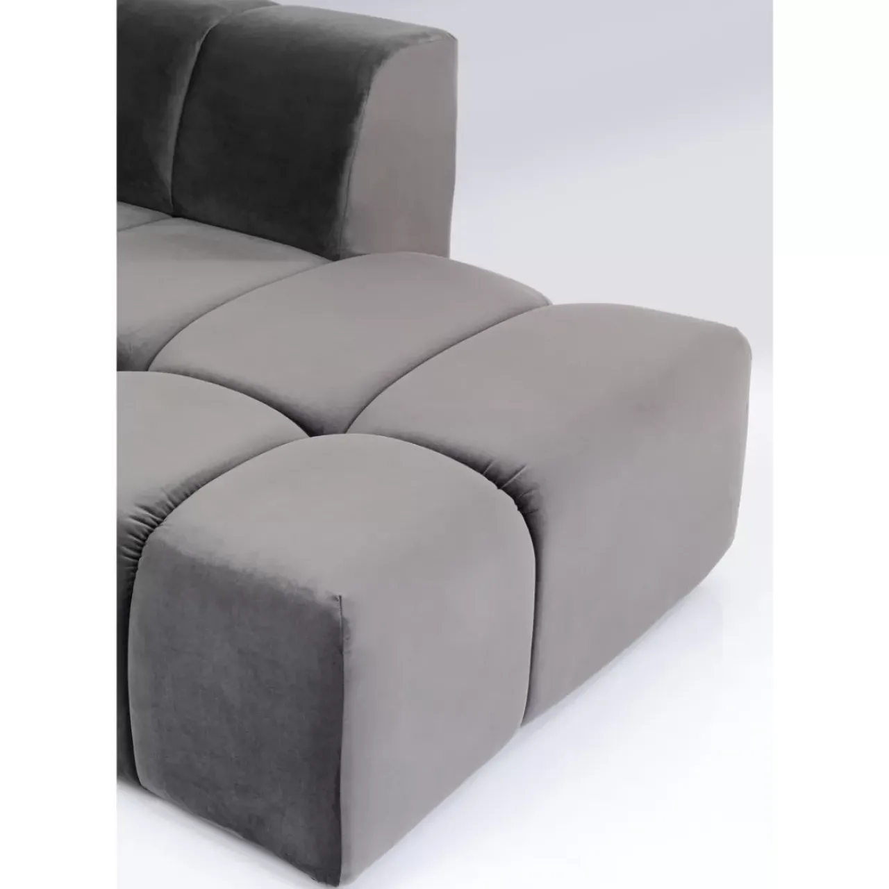 KARE Design Sofas & Couches-Ecksofa Belami Grau Rechts