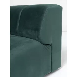 KARE Design Sofas & Couches-Ecksofa Belami Velvet Dunkelgrun Links 265Cm