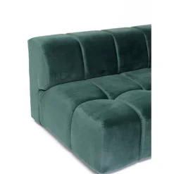 KARE Design Sofas & Couches-Ecksofa Belami Velvet Dunkelgrun Rechts 265Cm