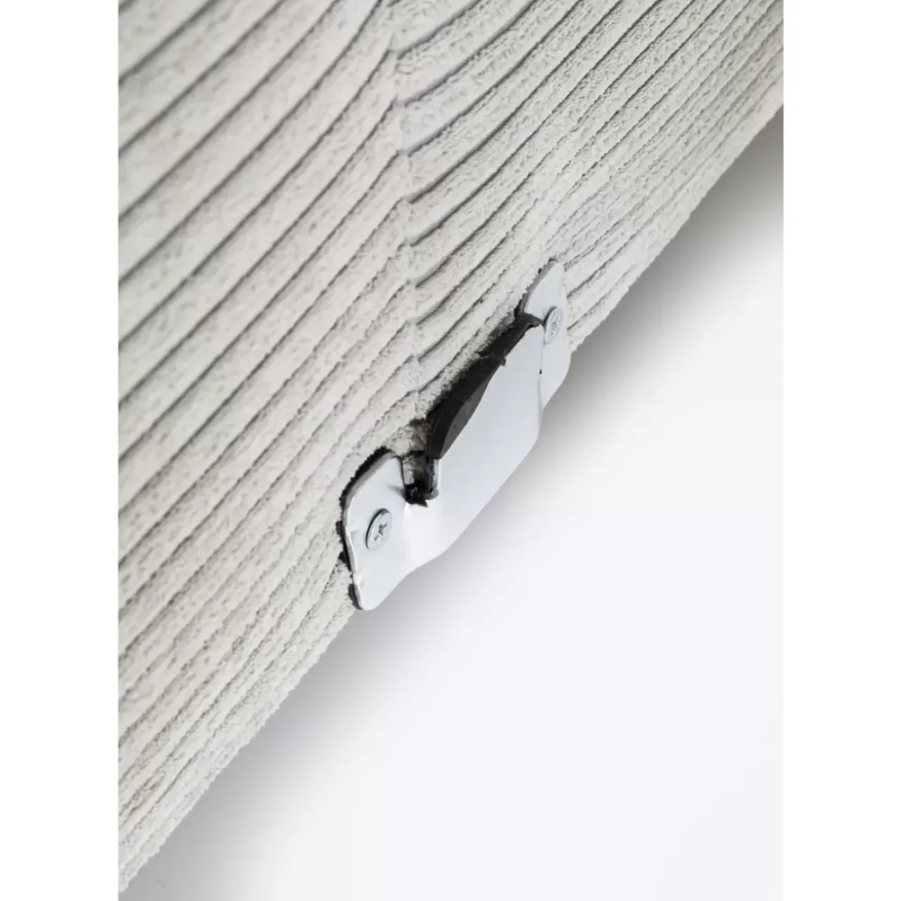 KARE Design Sofas & Couches-Ecksofa Gianni Cord Grau Rechts