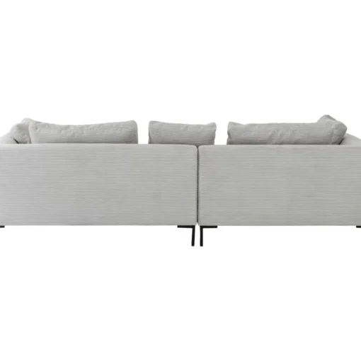 KARE Design Sofas & Couches-Ecksofa Gianni Cord Grau Links